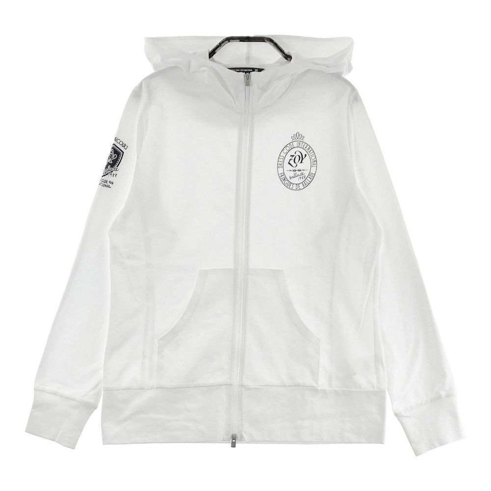 サイズ：38 ZOY ゾーイ フード付 ジップ ジャケット ホワイト系