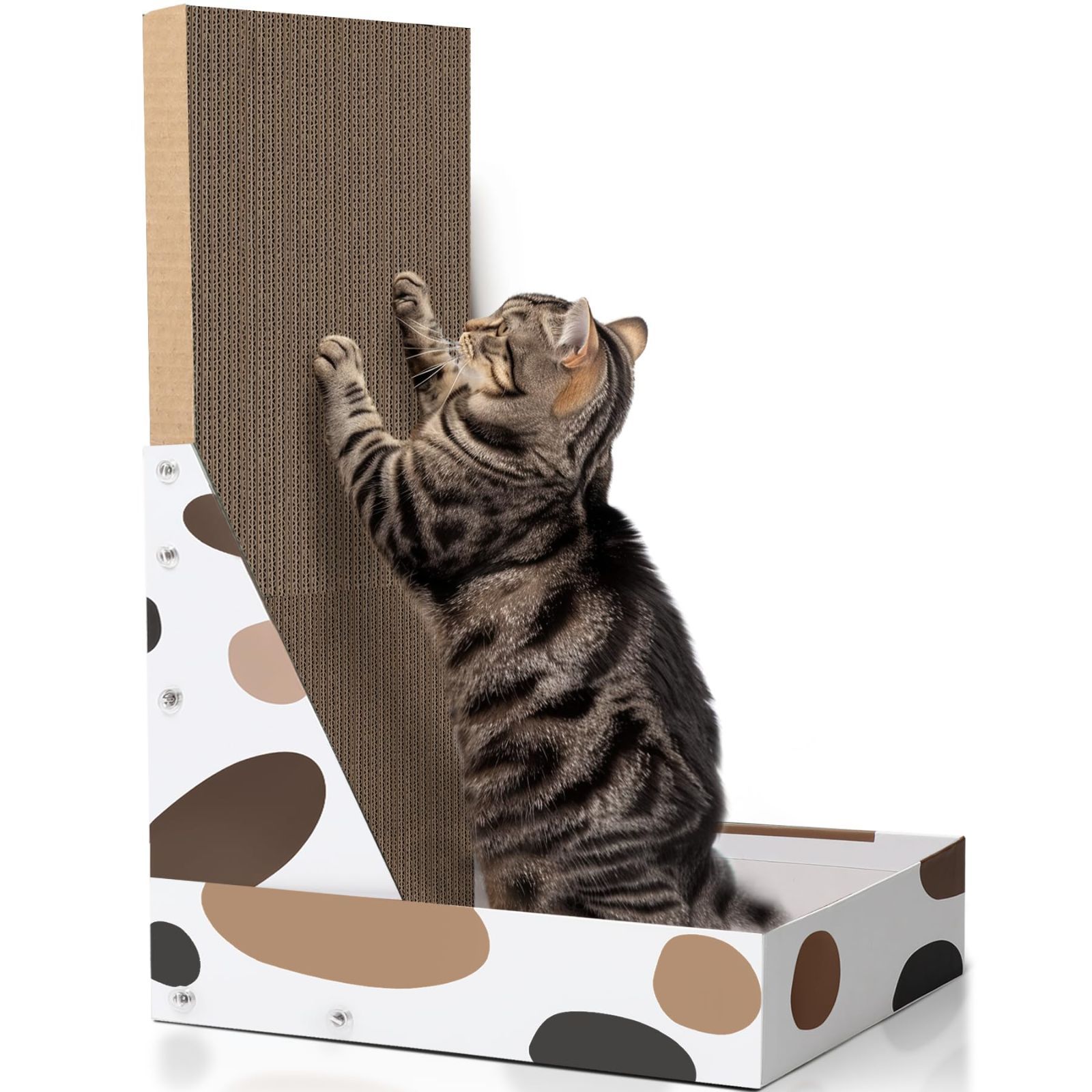 売切注意 お急ぎ下さい 組み立て簡単 三花柄 固定 ストレス解消 壁 猫つめとぎダンボール 猫用L字型スクラッチャー縦型 猫用爪とぎ 段ボール 猫爪研ぎ ComSaf