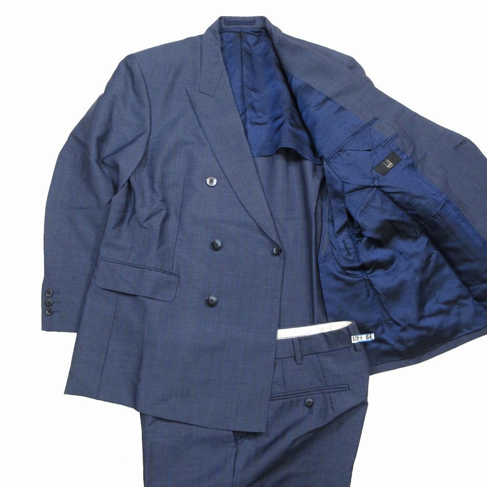 DUNHILL ダンヒル 松坂屋  ダブルスーツ 上下セット メンズ ネイビー dunhil ダンヒル オーダーメイド スーツ セットアップ ダブル
