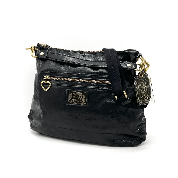 人気SALE，爆買い 【中古】COACH コーチ ロゴ 2way レザー ハンド ショルダー バッグ eY07141N その他