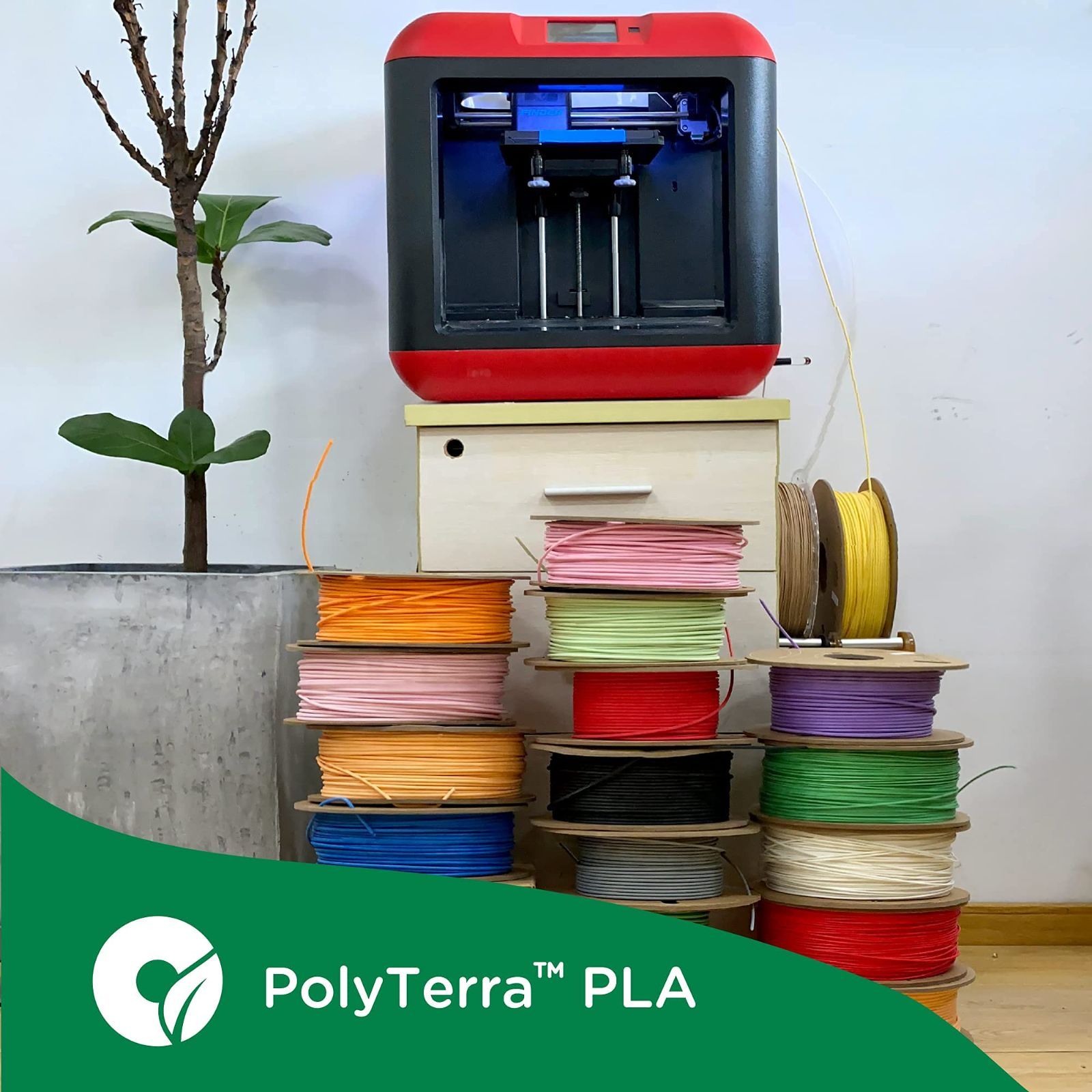 新品 1000g 1.75mm径 PLA Cotton PolyTerra 3Dプリンタ―用フィラメント