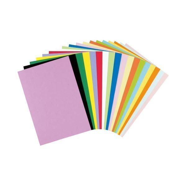 （まとめ）リンテック 色画用紙R 8ツ切 10枚 みずいろ 211〔×100セット〕