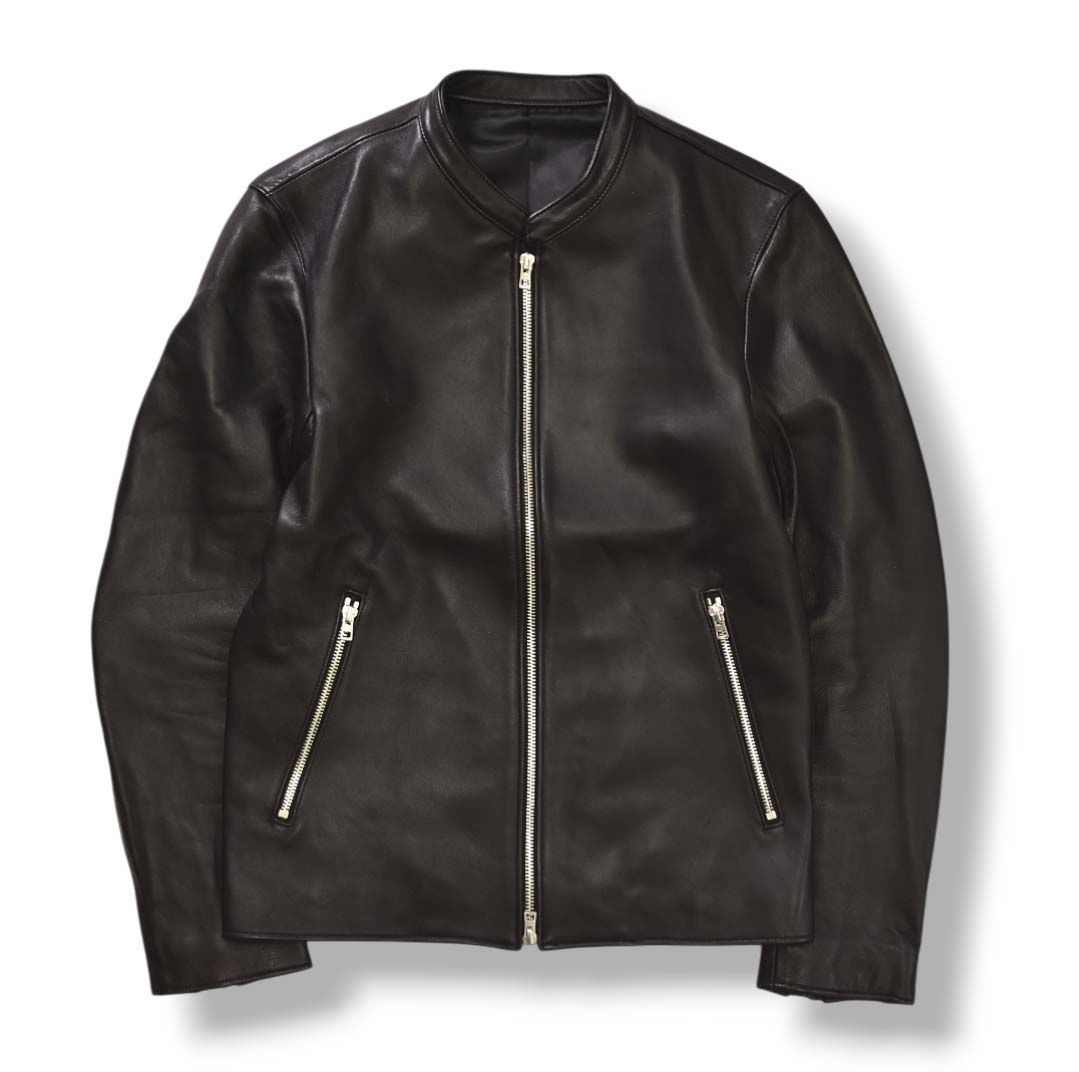 美品】 18SS 日本製 リドム LIDNM ラムレザー 羊革 シングル 