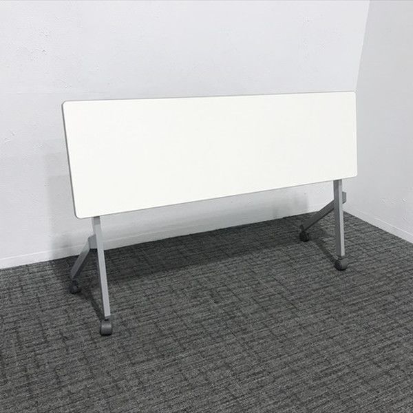 会議テーブル フラップ式 KUY型 幕板付 ナイキ ホワイト MARWIL-DEMENAGEMENTS_CH
