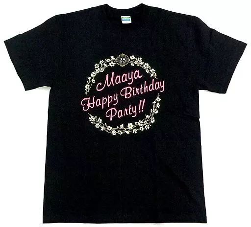 内田真礼 25歳 誕生日 Tシャツ 『Maaya Happy Birthday Party！！』 (XLサイズ) 第1回生誕祭イベント グッズ【新品未開封】 内田真礼ファンクラブイベント「LIVE IS LIKE A SUNNY DAY♫」Vol.5 T