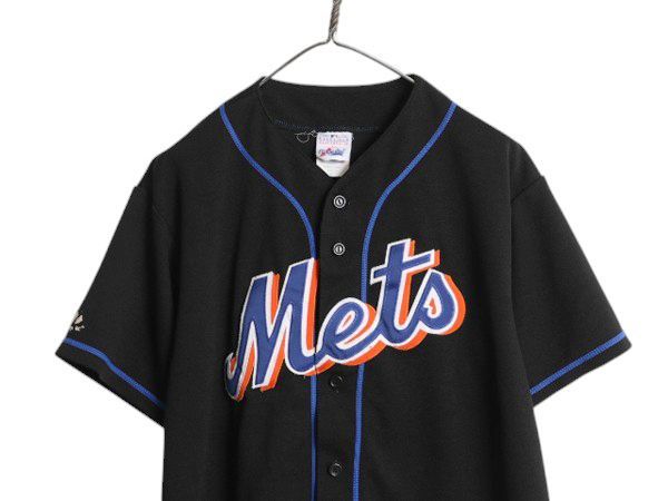 USA製 メッツ ベースボール シャツ メンズ M / MLB オフィシャル
