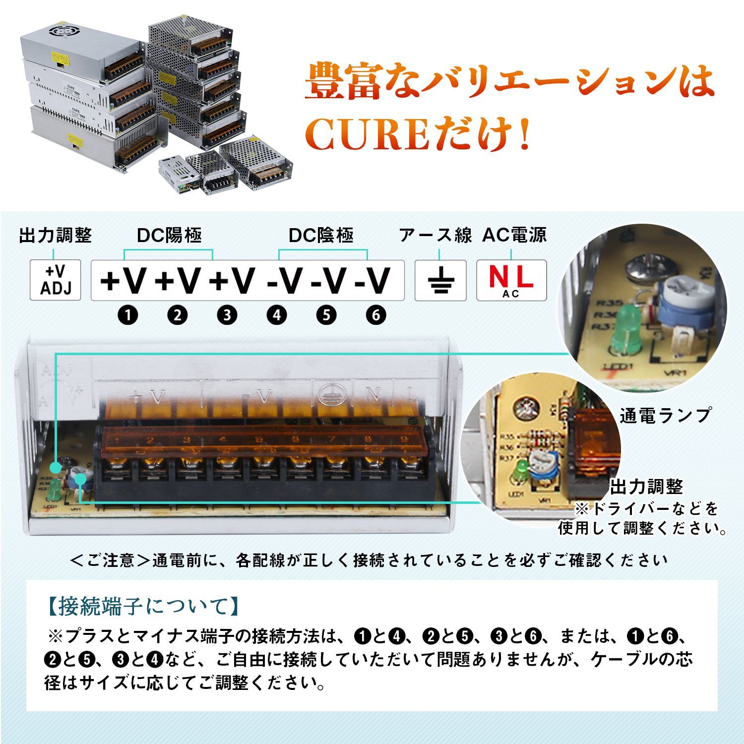 安定化電源 スイッチング電源 AC DC コンバーター 24V 15A 360W - メルカリ