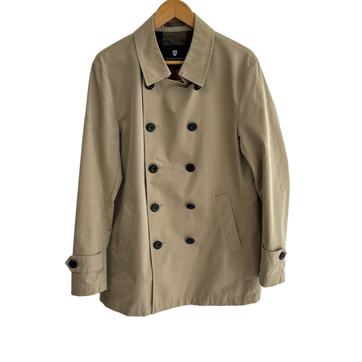 極美品】【希少】バーバリー Pコート ヘリンボーン 裏地キルティング