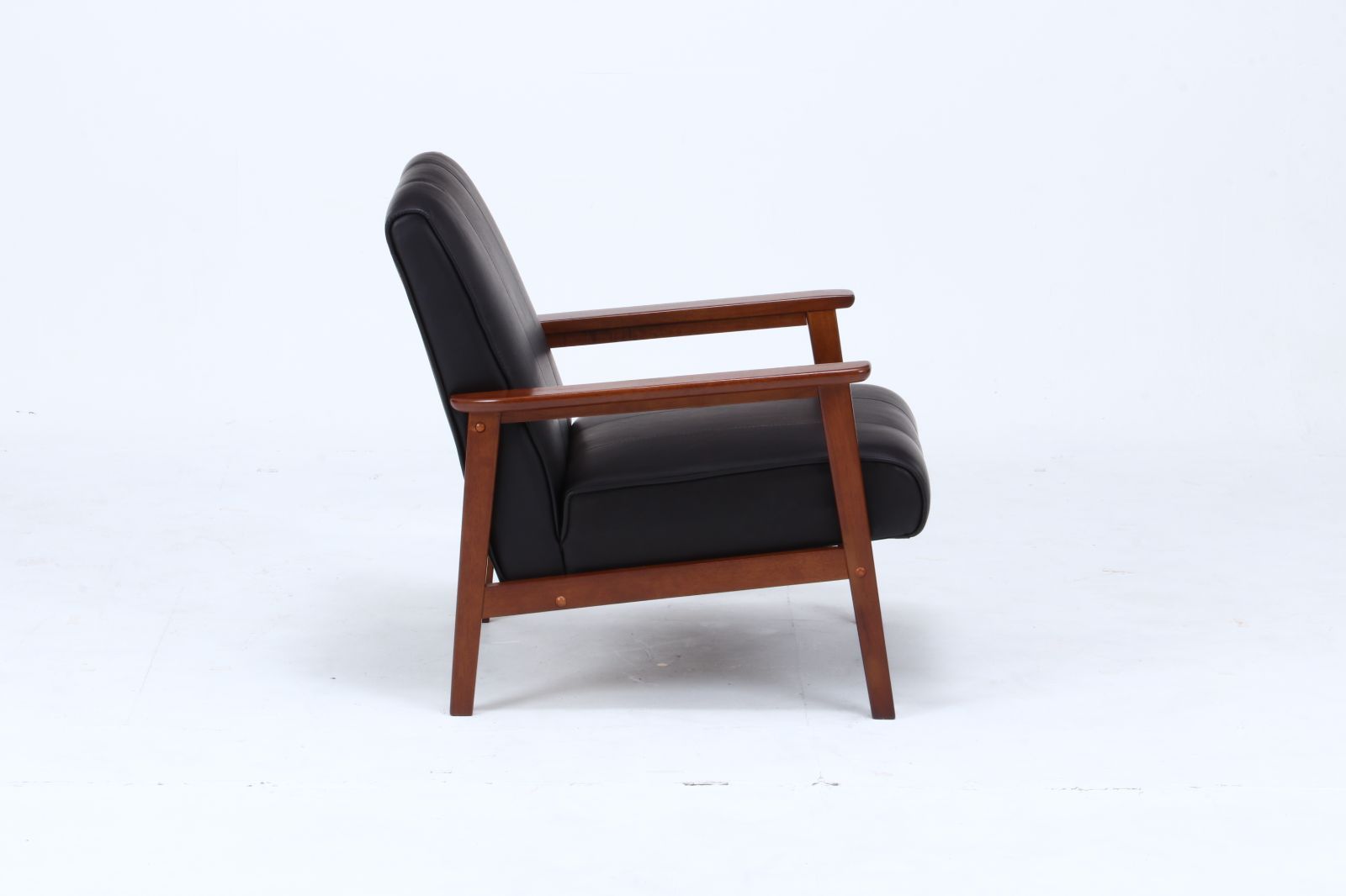 [C/D:77123] バイキャストＰＵソファーラバーズ８３９１Ｐダークブラウン ユアサプライムス.com｜77123 バイキャストPUソファー 1P