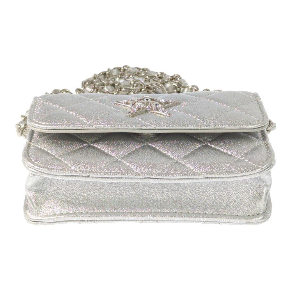 CHANEL シャネル 2021-2024 メタリックラムスキン・クリスタルスター  