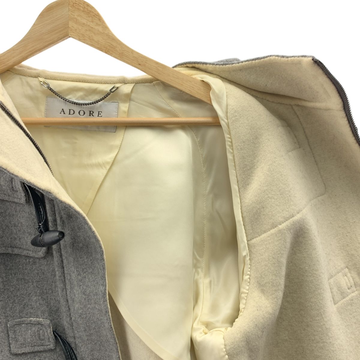 アドーア ダッフルコート グレー くるみ！】ADORE アドーア ダッフル
