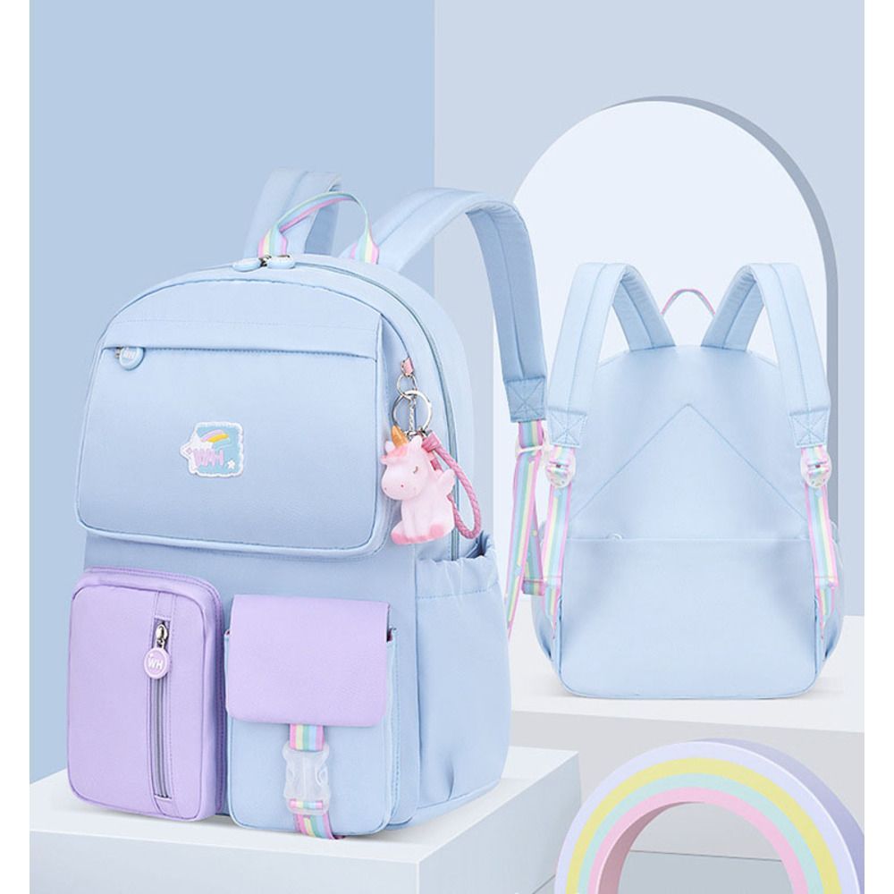 ブルー  ラージ  リュックサック キッズ pk418 リュック キッズ 女の子 バックパック リュックサック デイパック キッズリュックサック 子供用リュック 小学生 バッグ バック おしゃれ かわい