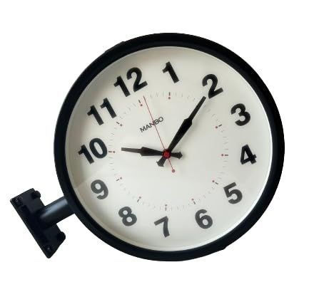 両面掛け時計manbo 両面掛時計－文字盤直径27CM 非電波 掛け時計