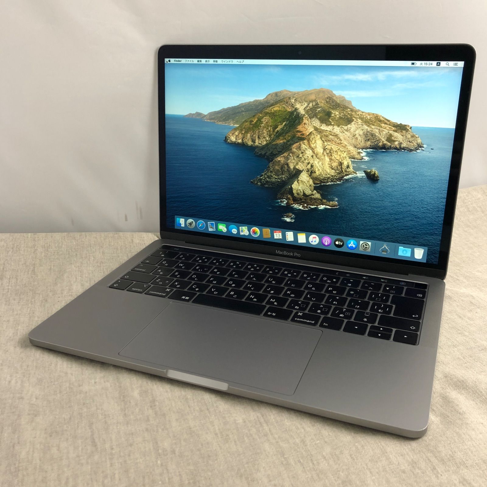 【本体のみ】Apple MacBook Pro (13インチ， 2019， Thunderbolt 3ポート x 2)【Touch Bar・i5・16GB・256GB】A2159 EMC3301/LT-240161（158670）