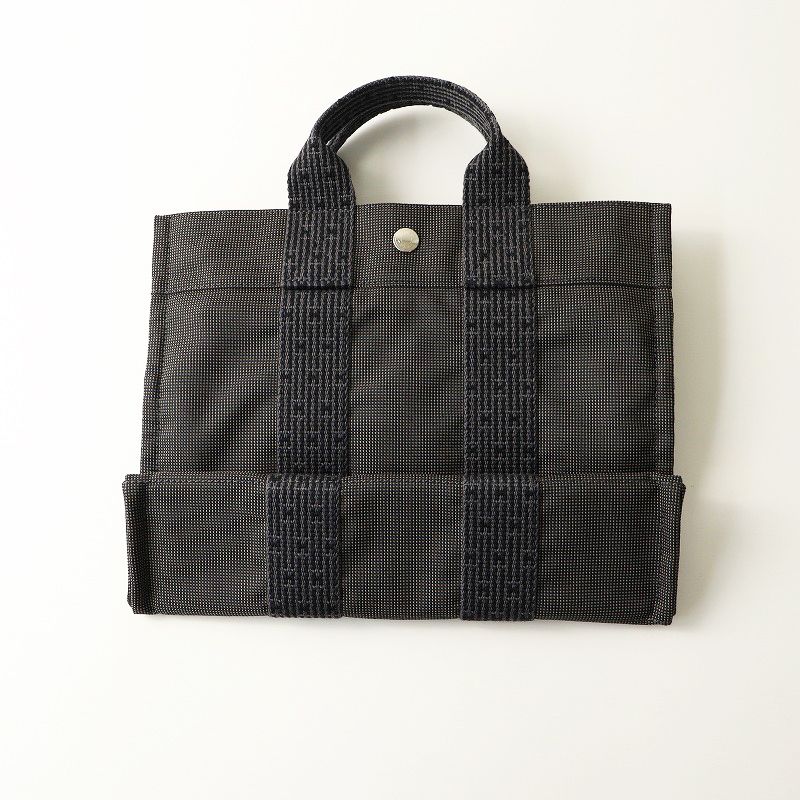 美品 定番アイテム エルメス HERMES エールラインPM キャンバストート