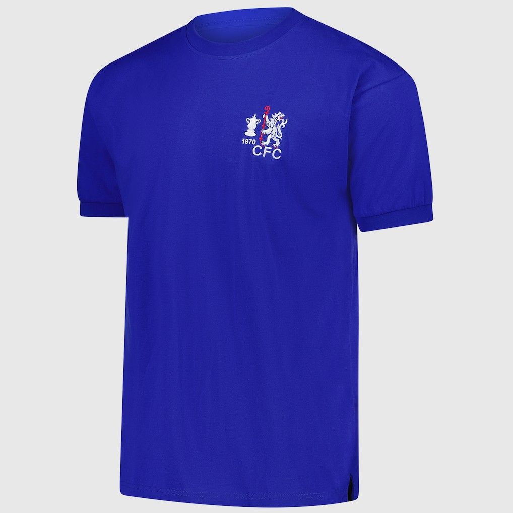 送料無料 匿名配送 スコアドロー チェルシー 1970 FAカップ優勝記念Tシャツ メンズ ブルー 青 公式モデル 日本未発売