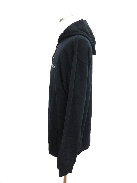 クラネオム CLANE HOMME パーカー スウェット プルオーバー プリント 英字 1 黒 ブラック sa