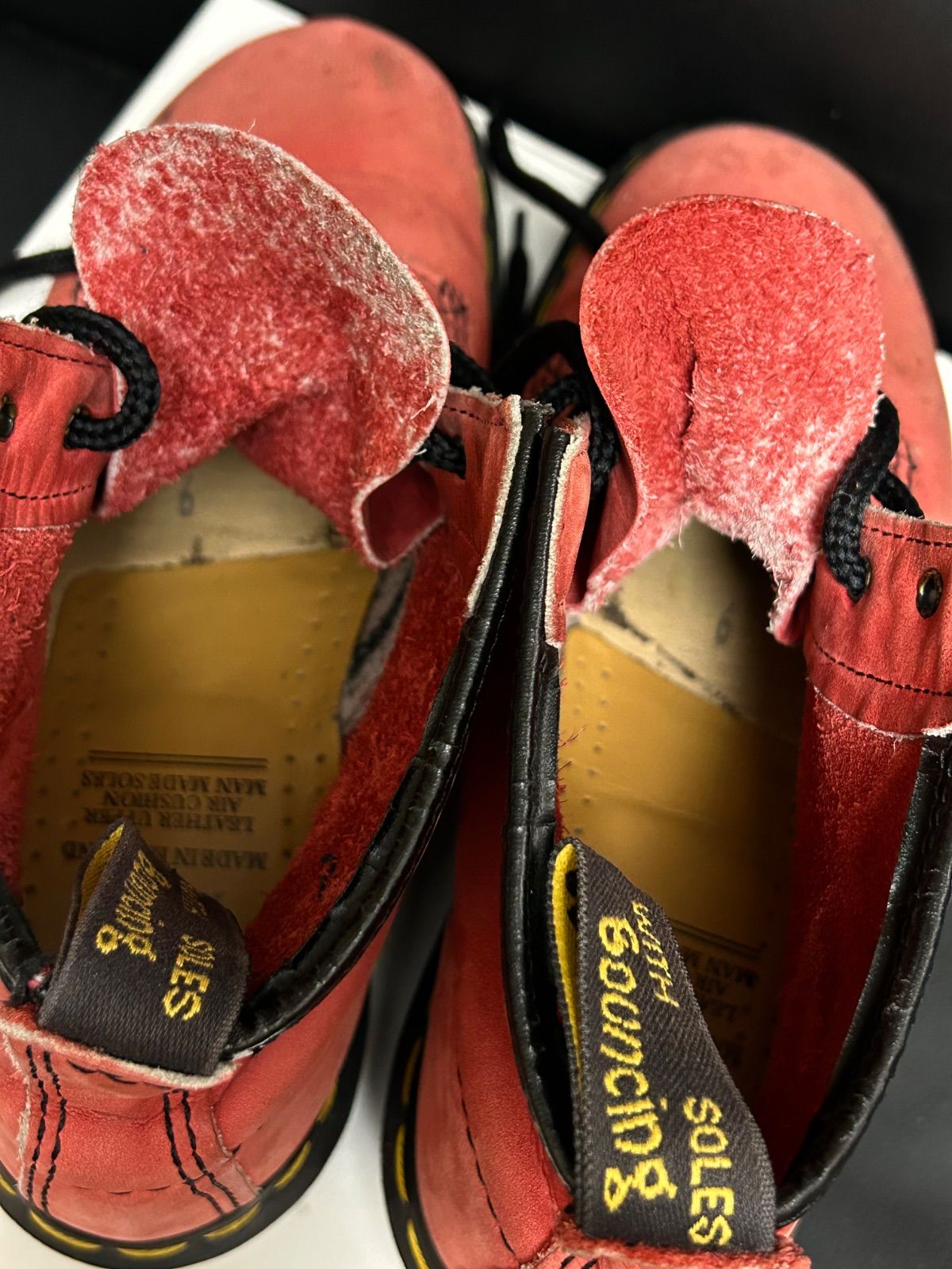 80年代リアルイングランド製Dr.Martens6EYELET カメリアレッド