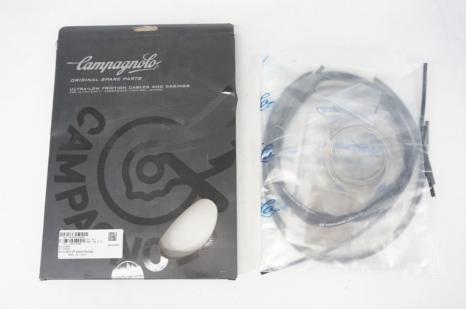 Campagnolo カンパニョーロ CG-ER600 シフト ＆ ブレーキ ケーブル セット ★ 送料185円～ 223640001 SPARES CG-ER600⁄ケーブルセット ブラック(ウルトラシフト用