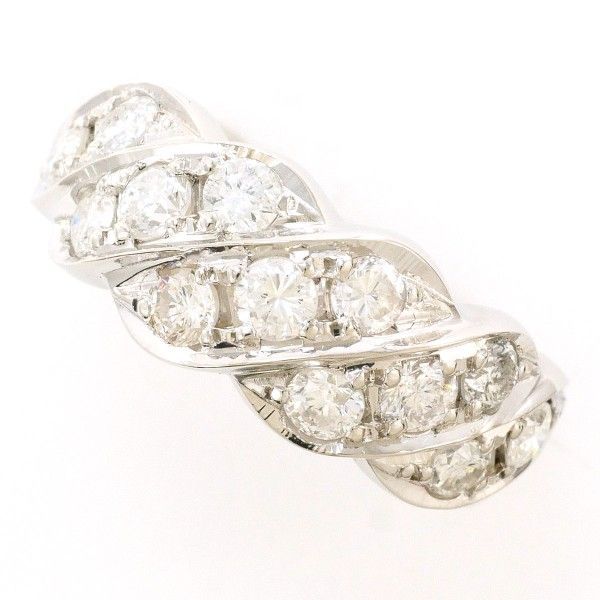 PT900 リング ring 指輪 9.5号 ダイヤ 1.00 カード鑑別書 総重量約6.3g