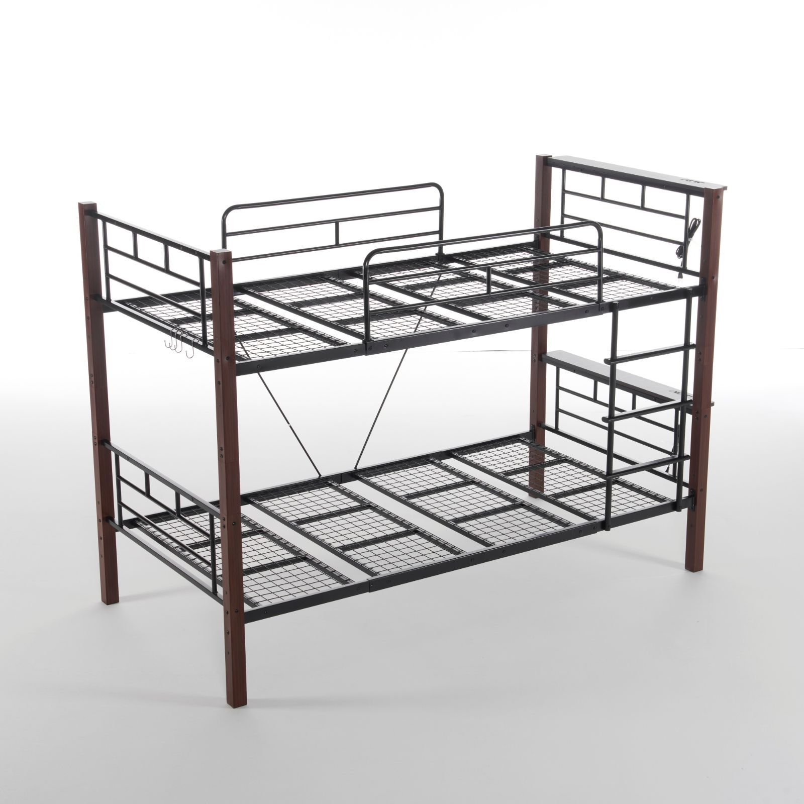 高さ150cm】ロフトベッド パイプベッド シングル ロータイプ 分割可能