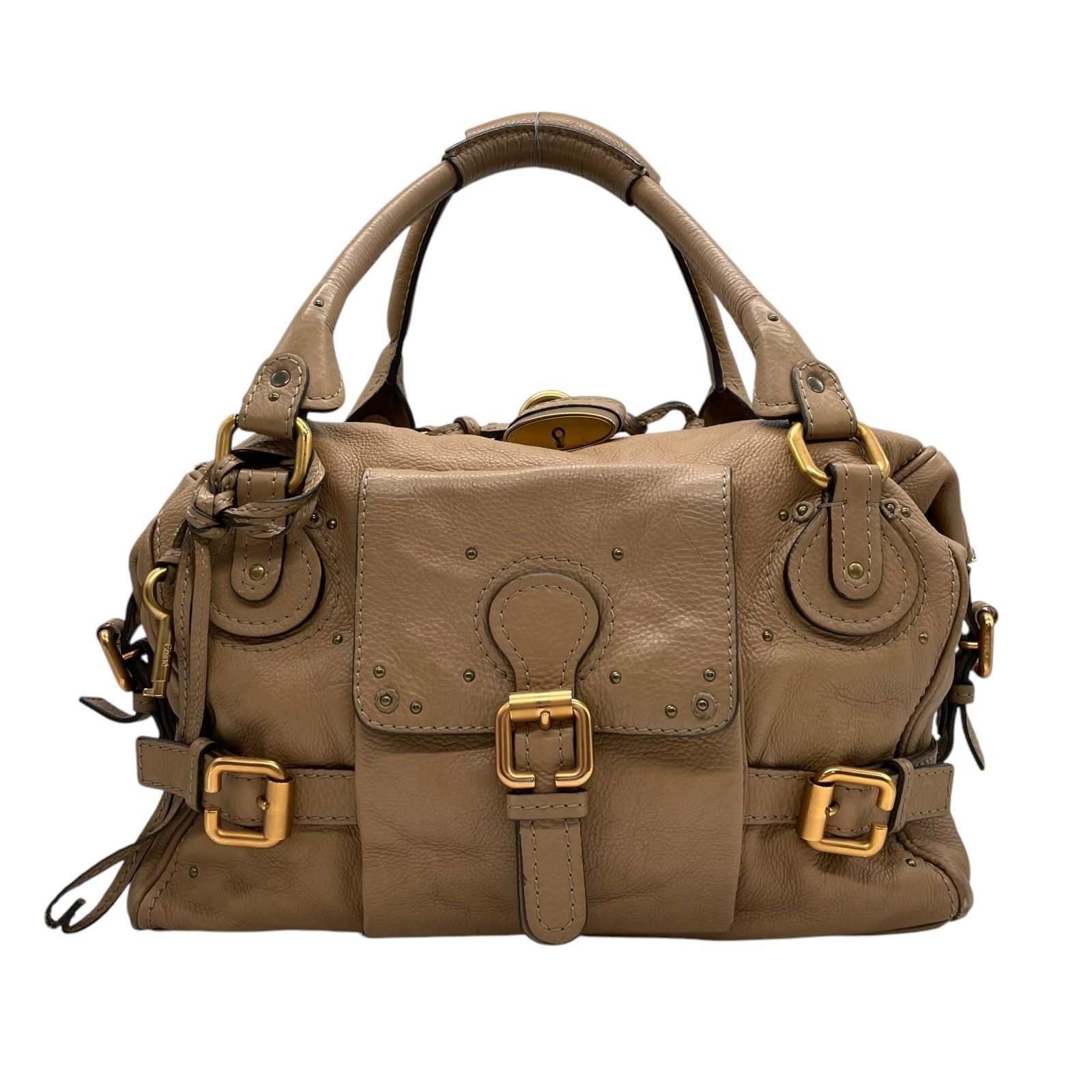 美品】Chloe クロエ パディントン ボストンバッグ ハンドバッグ レザー 