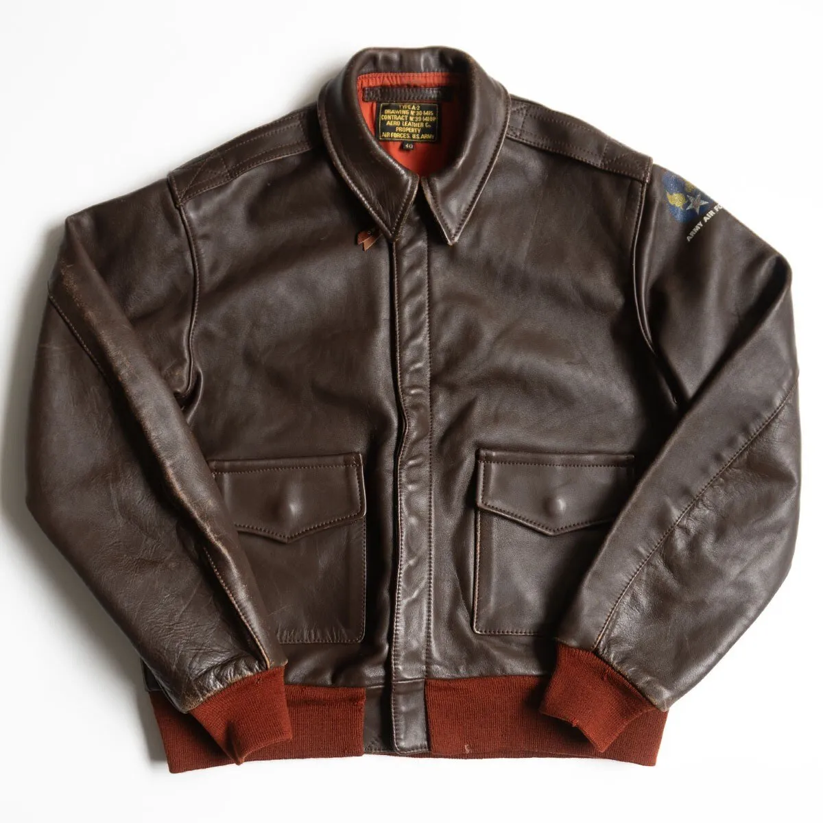 A-２18775 茶芯　赤リブ　TALONジッパー　サイズ40 A-218775 茶芯 赤リブ TALONジッパー サイズ40 2025年最新】エアロ