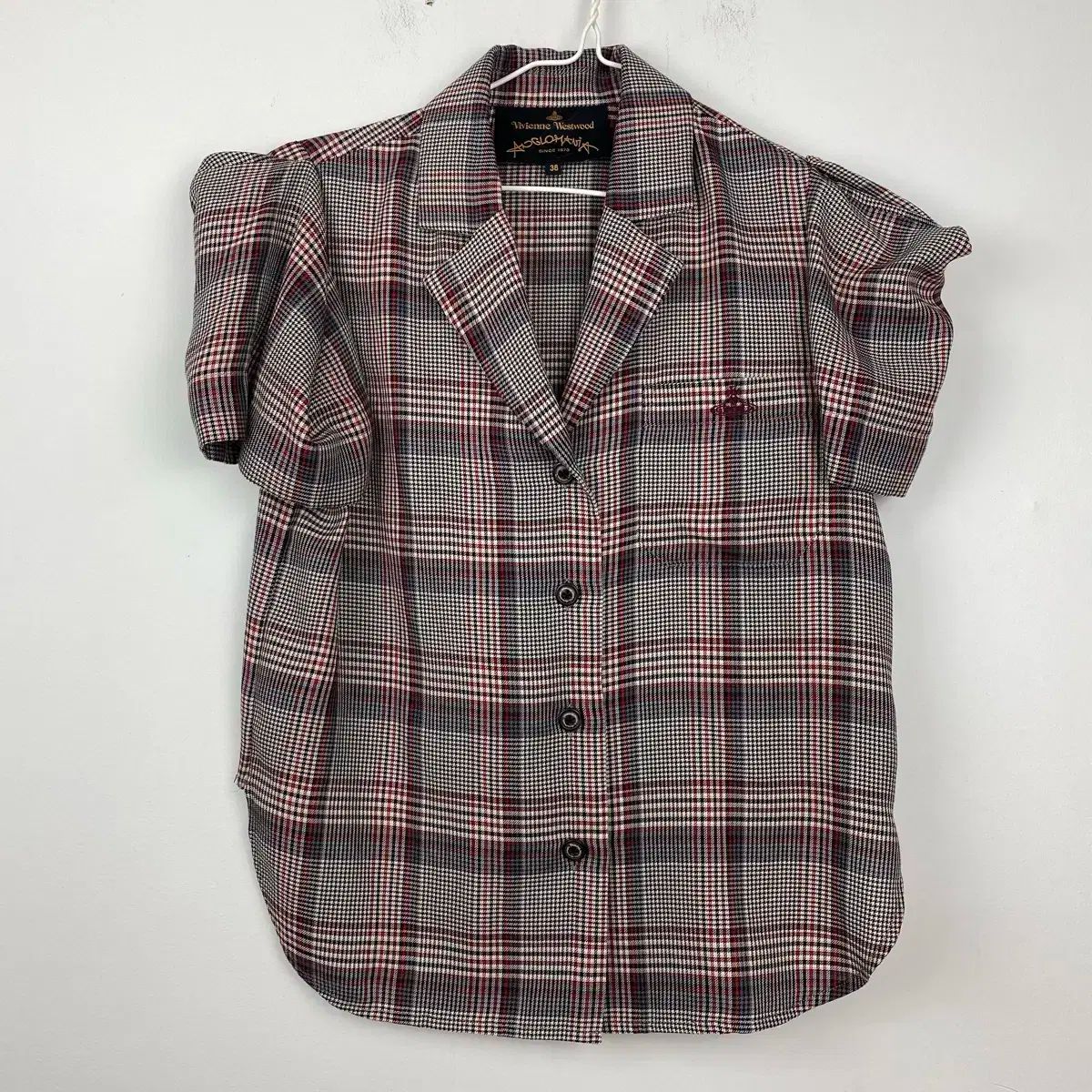 vivienne westwood アングロマニア ブラウス 胸開き チェック vivienne westwood アングロマニア ブラウス 胸開き チェック