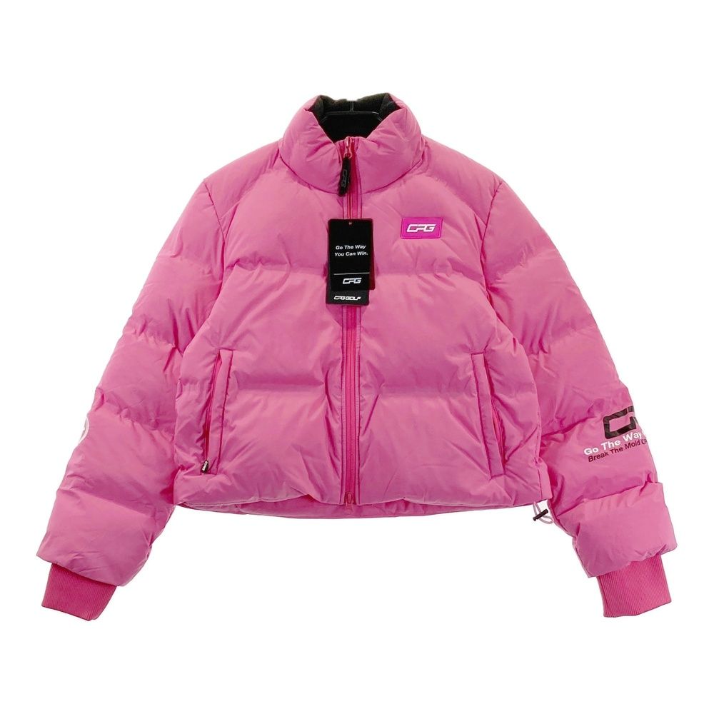 サイズ M CPG GOLF シーピージーゴルフ ダウン ジャケット ピンク系 240101440594 ゴルフウェア レディース ストスト