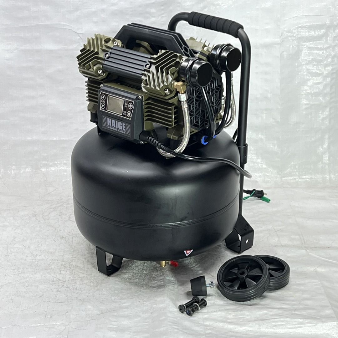 コンプレッサー 縦型 100V 30L オイルレス 最大圧力1.0MPa 静音 小型 業務用 HG-DC990-30 649