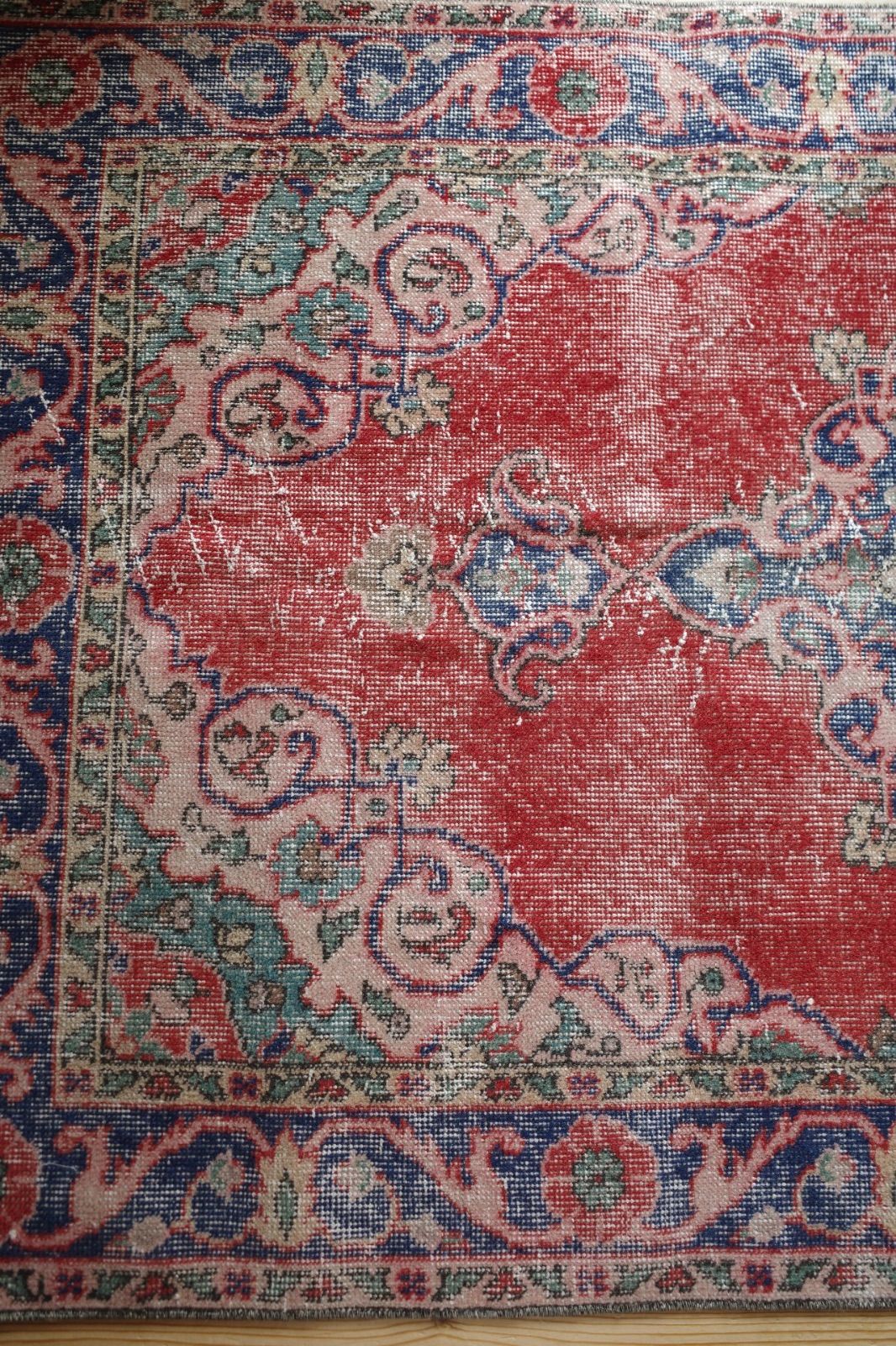 ヴィンテージラグ レッド