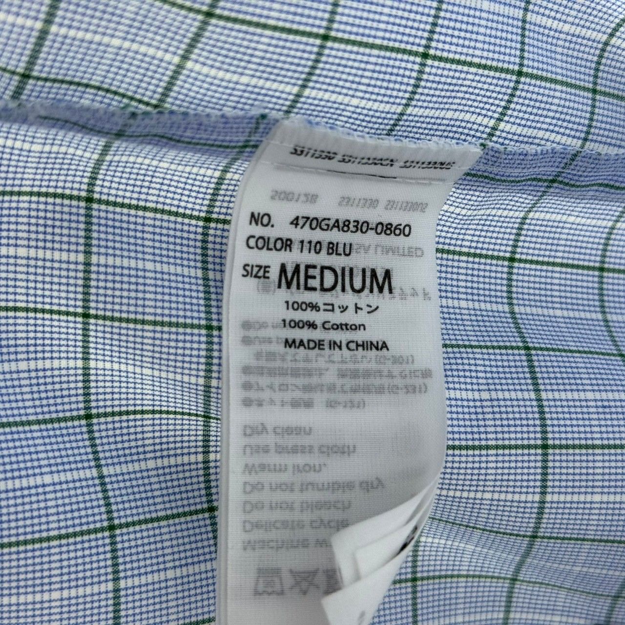 nagonstans ナゴンスタンス 23AW handy check shirt チェックシャツ 