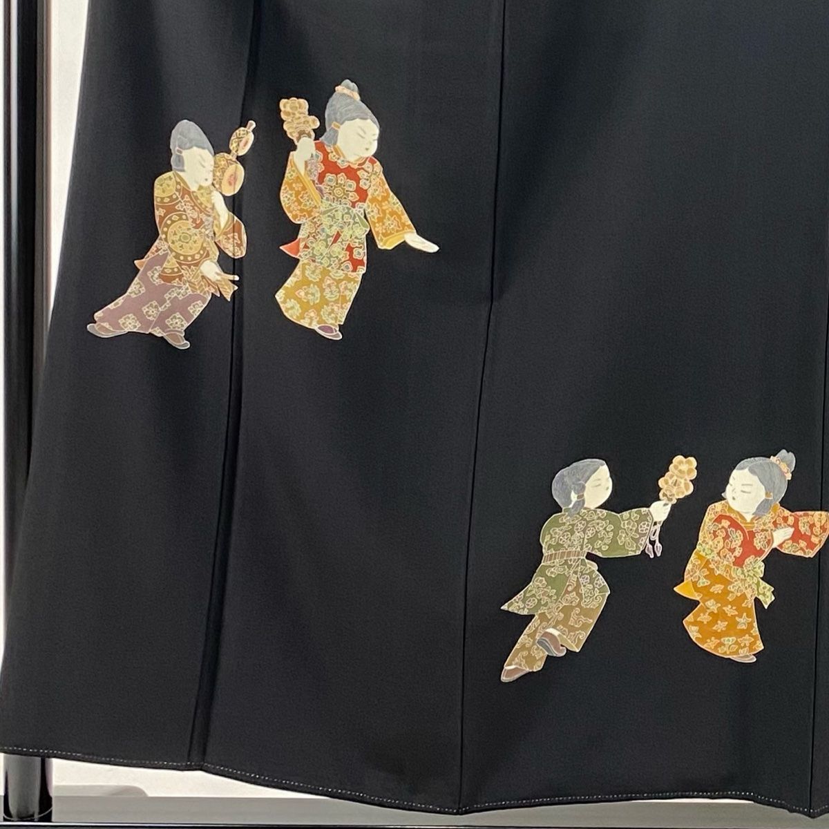 平和屋着物▽豪華色留袖 単衣 正倉院花地紋 薄萌葱色 正絹 逸品