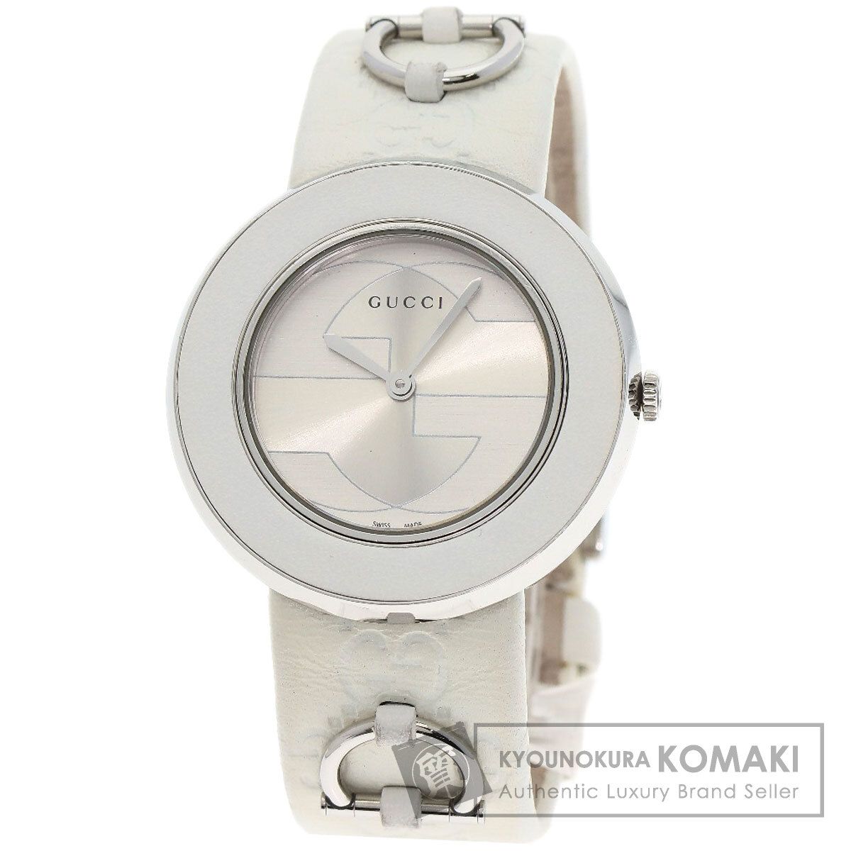 GUCCI グッチ 129.4 ユープレイ 腕時計 SS 革 メンズ