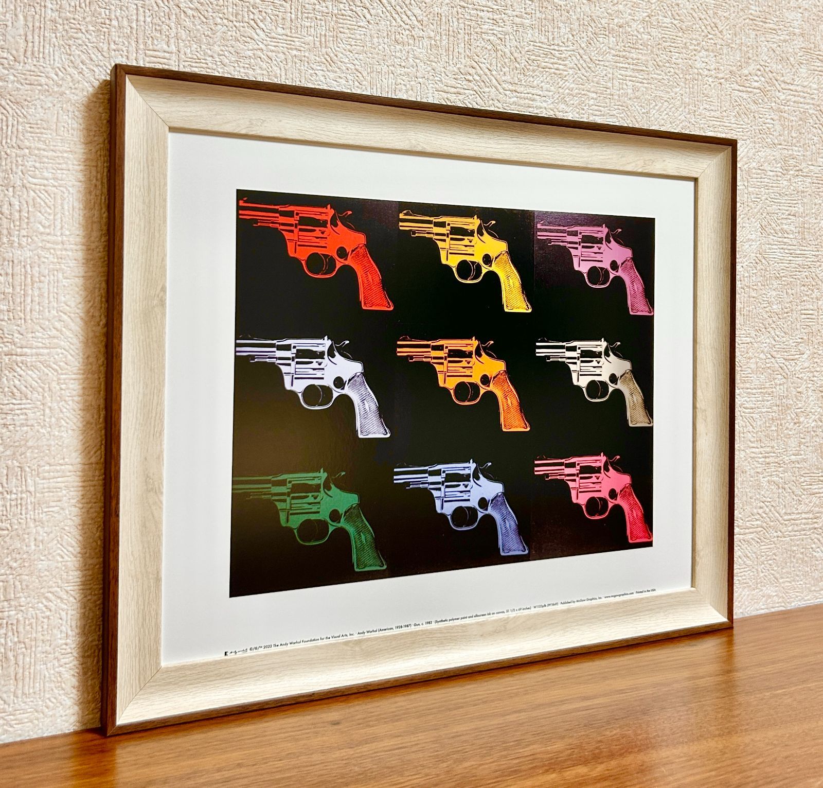 アンディーウォーホル ビンテージ ポスター 額縁付き 新品☆額縁付アートポスター(BRUCE MCGAW GRAPHICS)☆アンディ