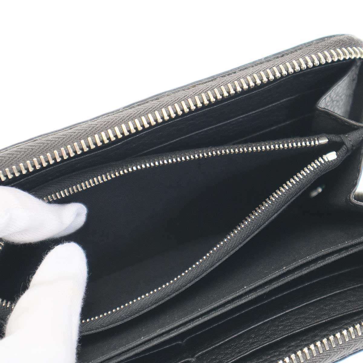 FENDI フェンディ ラウンドジップロングレザーウォレット 長財布