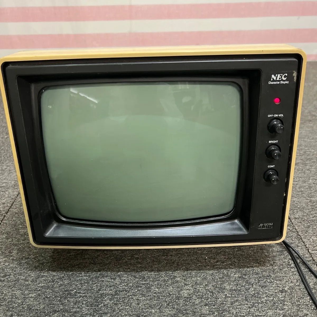 P433 キャラクタ ディスプレイ JB-1203M NEC 通電 済み
