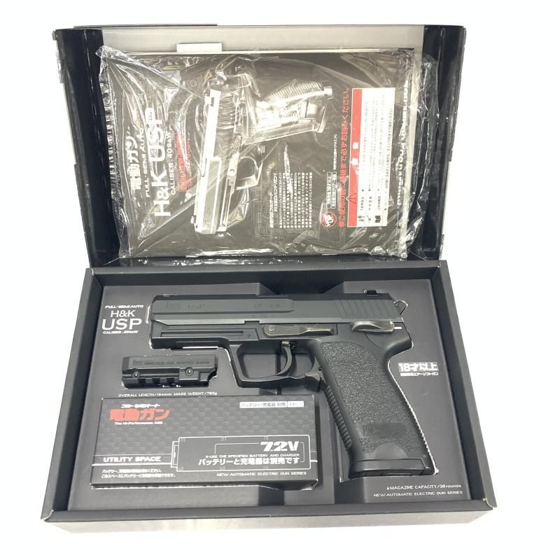 中古】0.27J)東京マルイ H&K USP(電動ﾊﾝﾄﾞｶﾞﾝ本体ｾｯﾄ)[92
