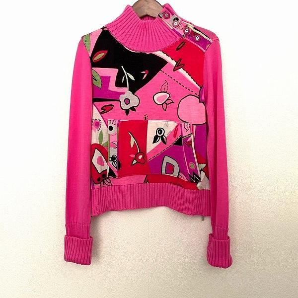 wnc レオナールスポーツ LEONARD SPORT ニット セーター 38 ピンク系