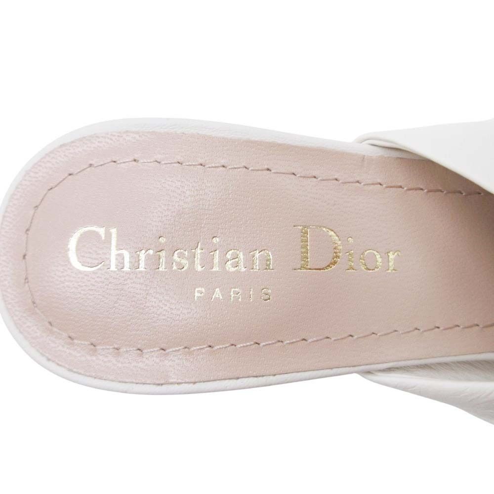 【美品】Christian Dior ミュール.パンプス 正規品　37 DIOR ディオール スリングバック ミュール パンプス サンダル 美