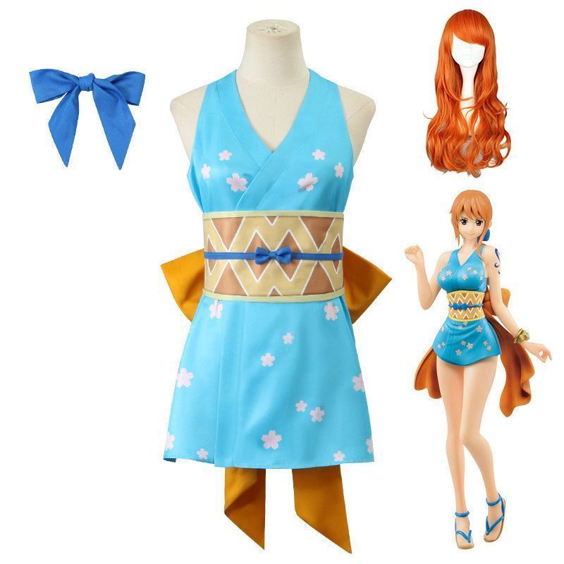 ONE PIECE ワンピース ナミ コスプレ 衣装 コスチューム 浴衣 Nami コスプレ衣装 ワノ国 Cosplay 和服 演出