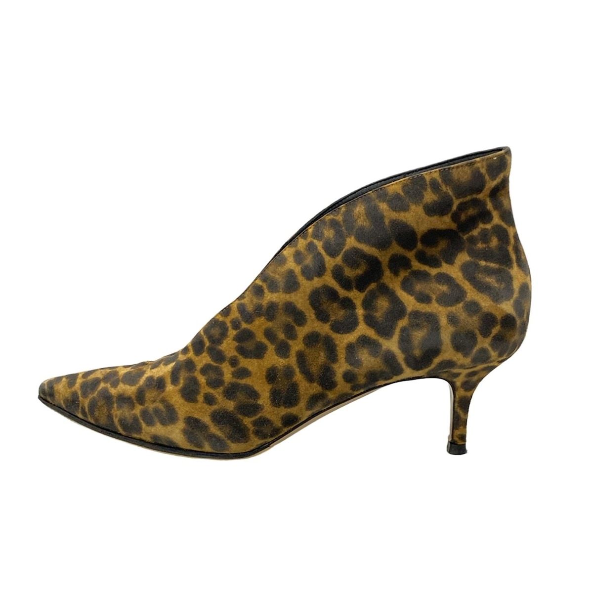 Gianvito Rossi ジャンヴィト ロッシ ブーティ 38 レディース ヴァニア ライトブラウン×黒×ダークブラウン
