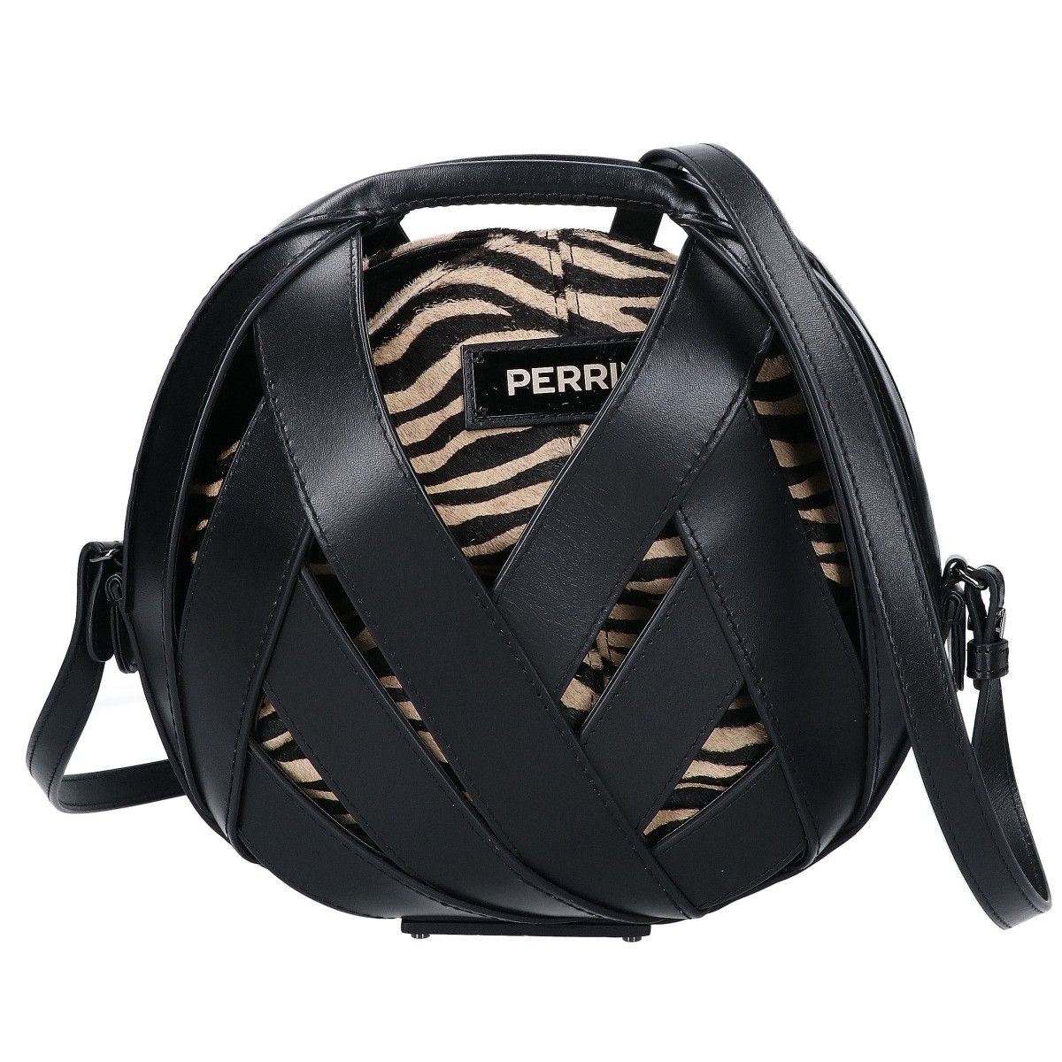 PERRIN Paris ペランパリ 【美品】ル・プティ・パニエ ゼブラ 2WAY 
