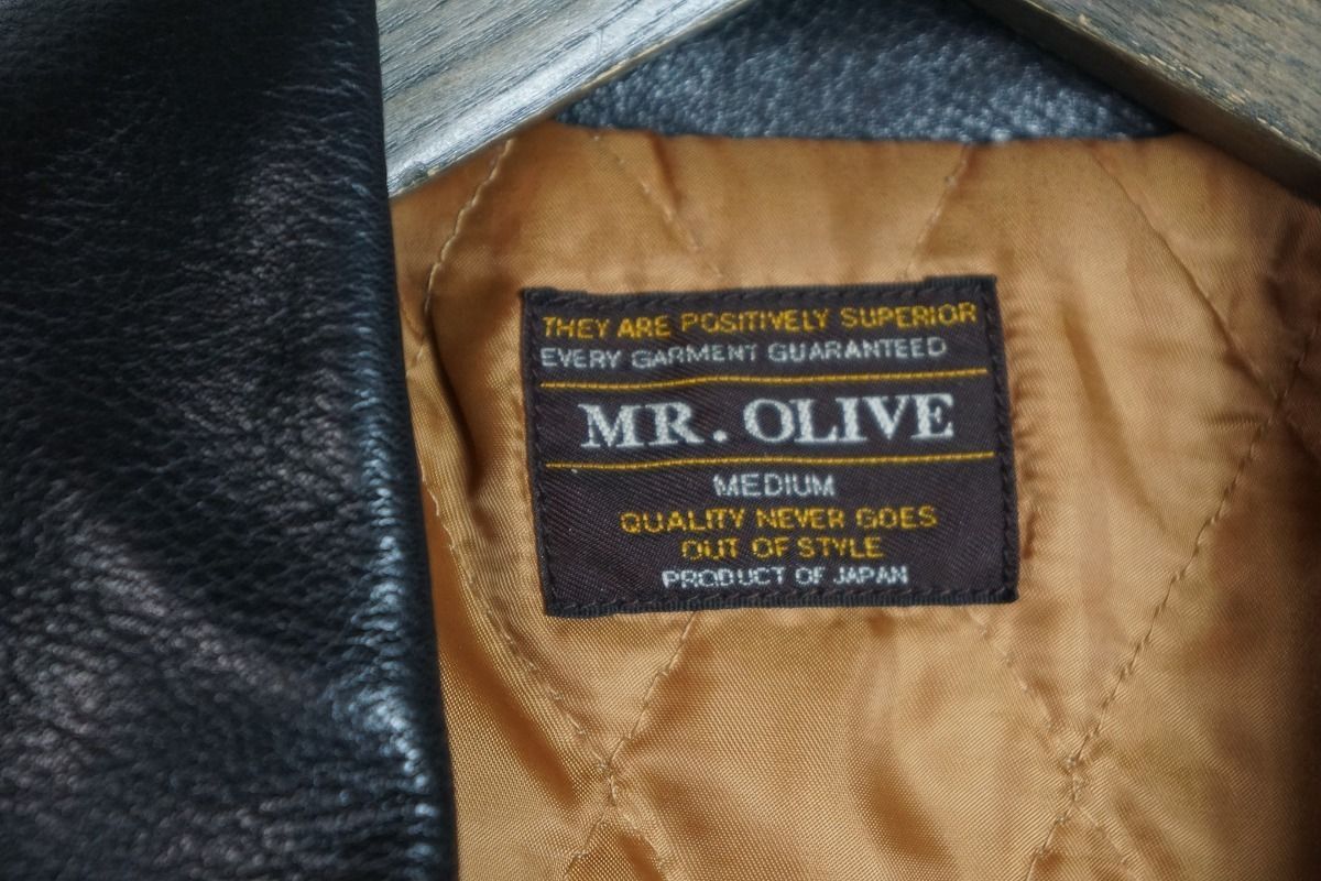 正規 MR.OLIVE ミスター オリーブ ダブル ライダース レザー