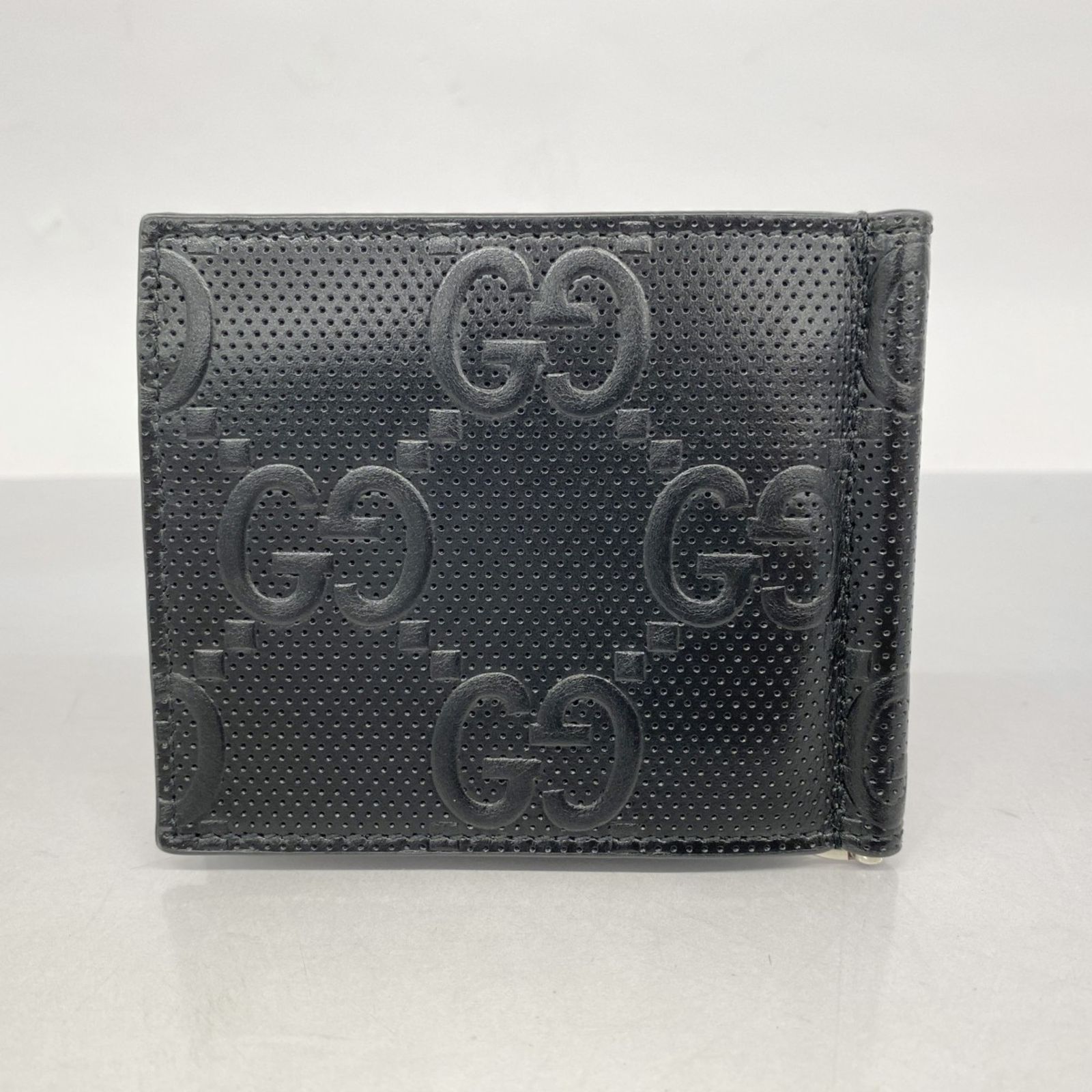 GUCCI グッチ　エンボスレザー マネークリップ 楽天市場】【中古】 グッチ GUCCI マネークリップ 財布 GG