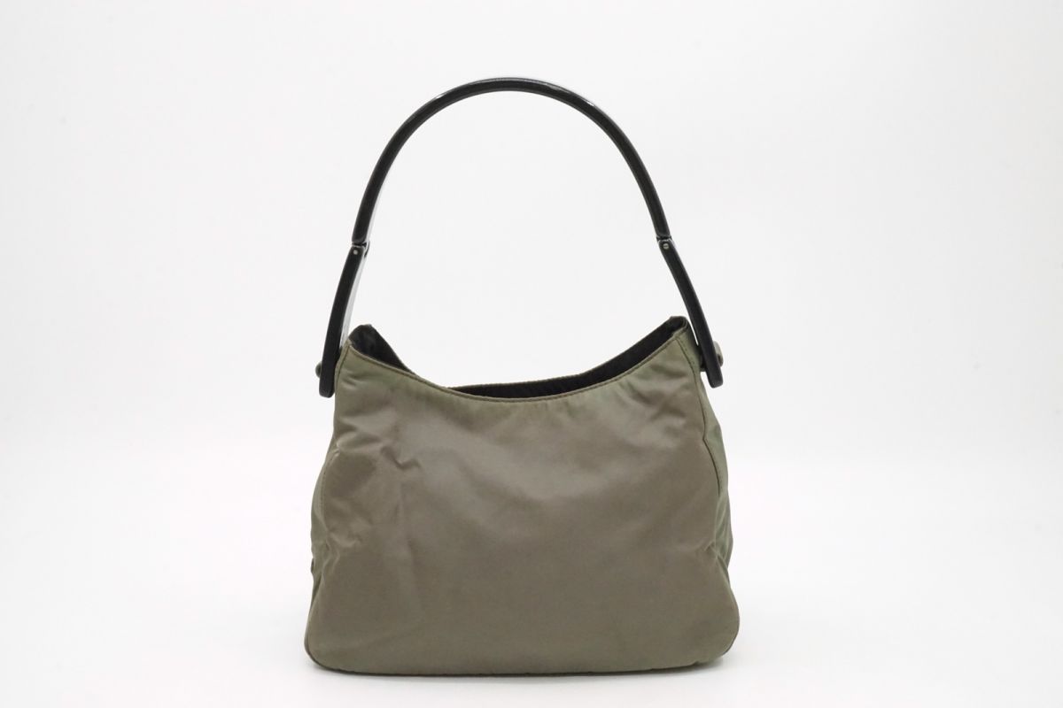 PRADA　プラダ　ヴィンテージ　ナイロンハンドバッグ　カーキ系 PRADA プラダ ヴィンテージ ナイロンハンドバッグ カーキ系 PRADA