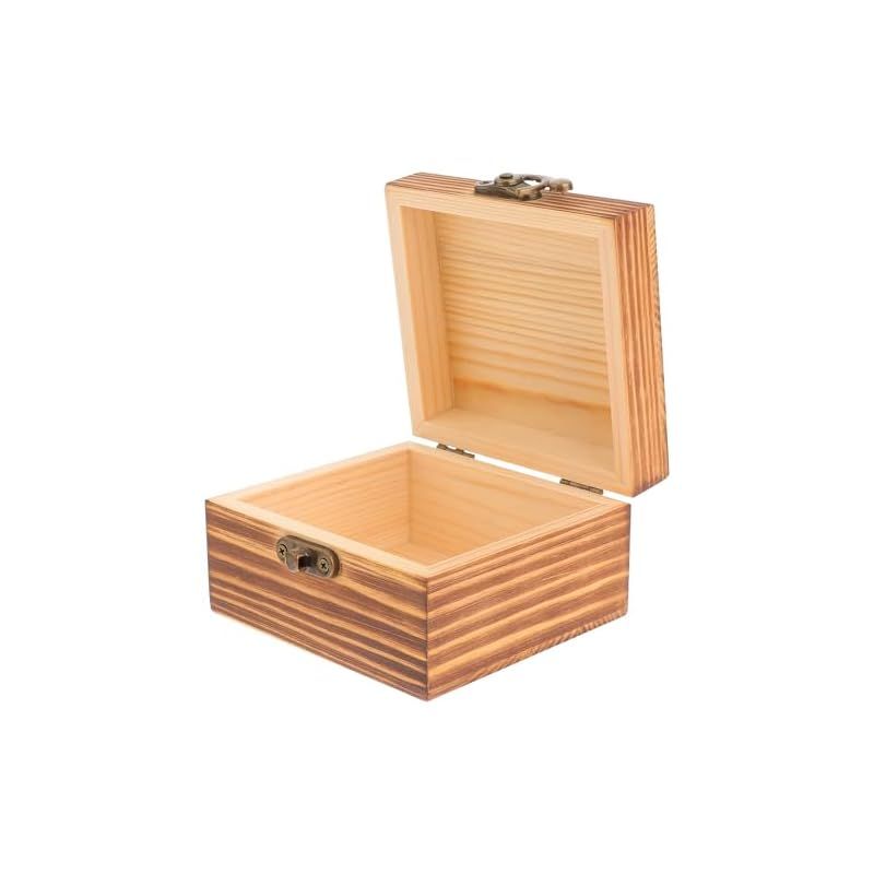 新品】 LEDMOMO 木製ボックス 収納 ボックス 木製 蓋付き 木箱