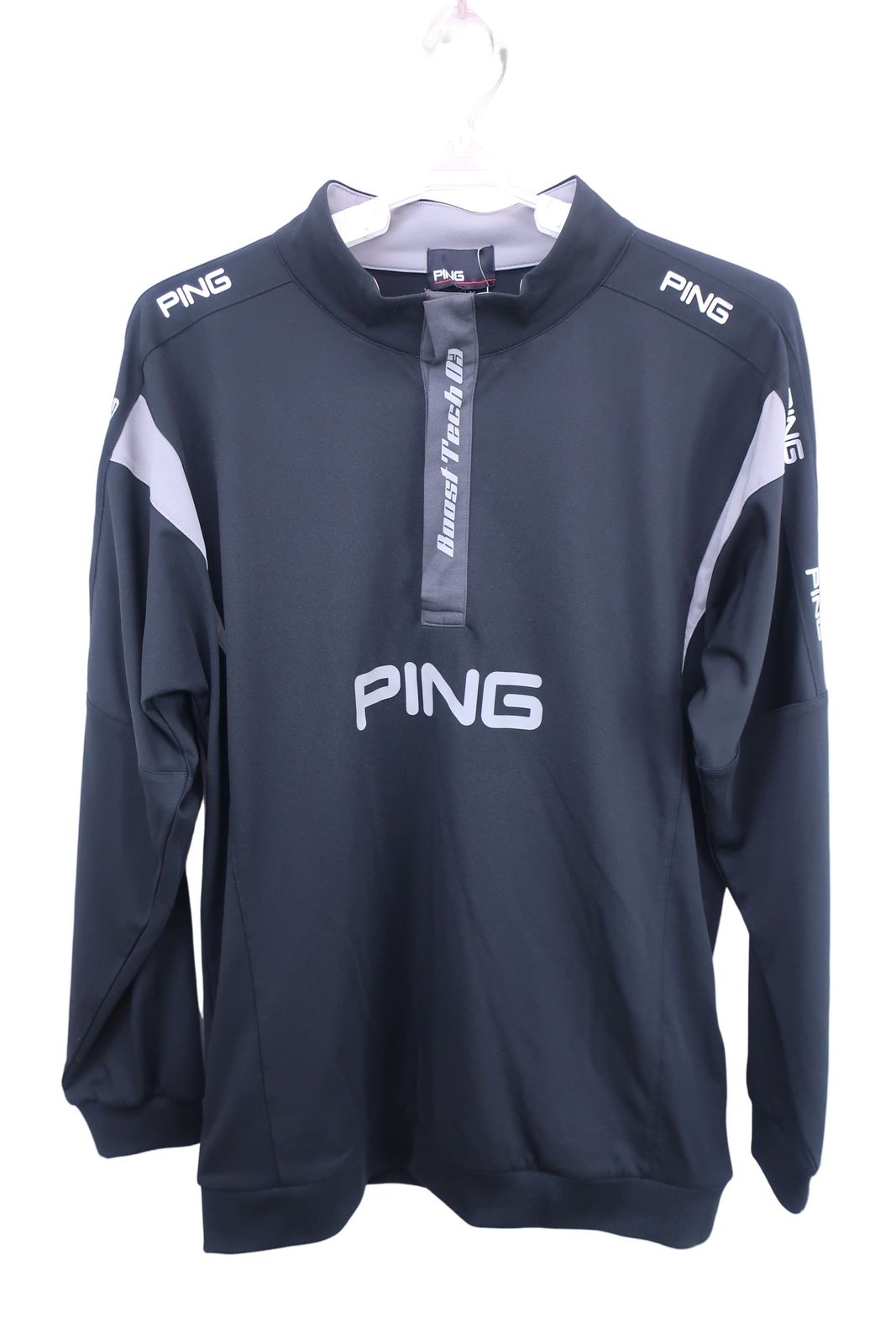 【未使用】 PING ピン ロゴ モックネック ニット 長袖 ゴルフ ウェア PINGゴルフウェア長袖モックネック 未使用】 PING ピン ロゴ モック