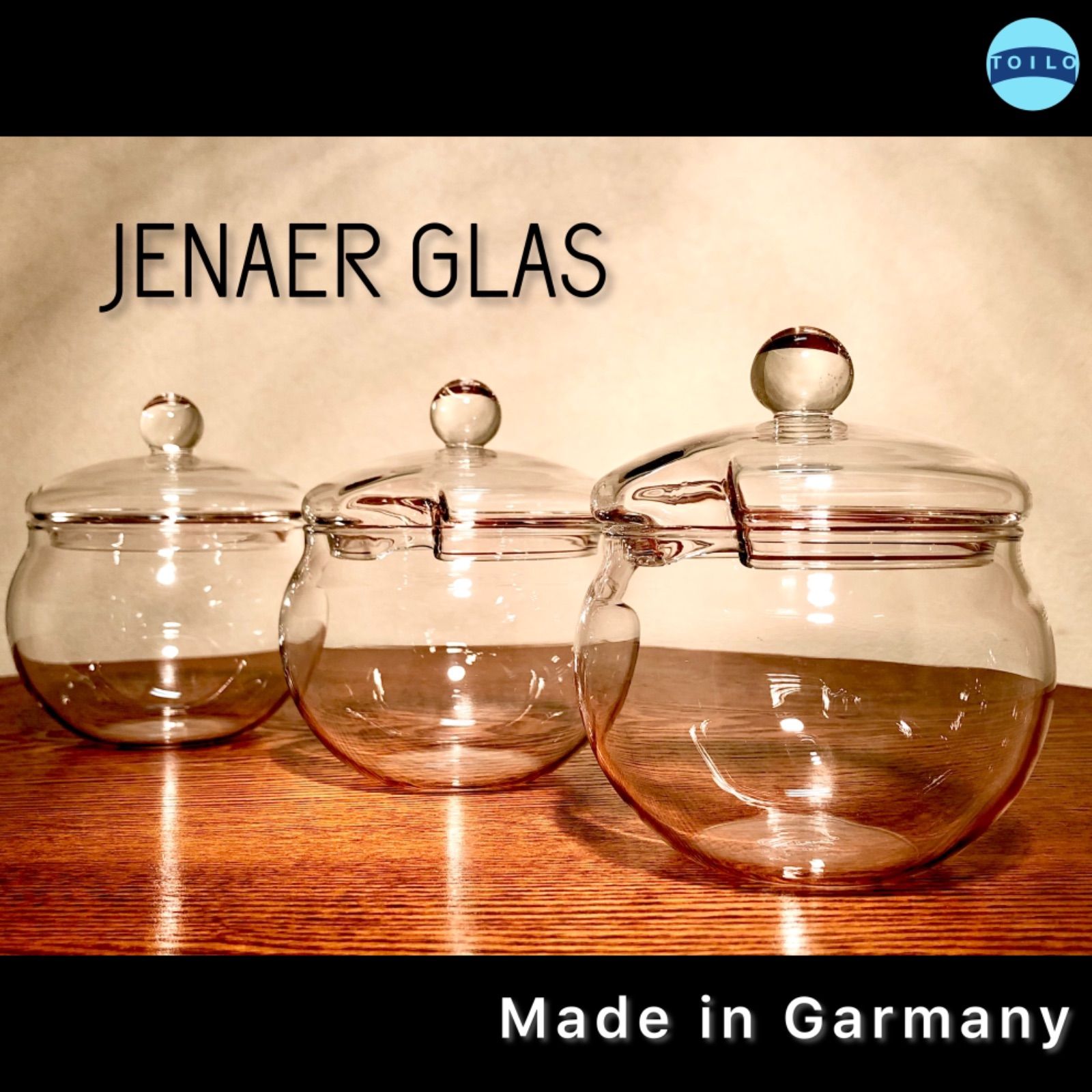 イエナグラス ( JENAER GLAS ) ポット カップ ジャグ セット ◉JENAER GLAS/イエナ グラス◉シュガーポット × 2