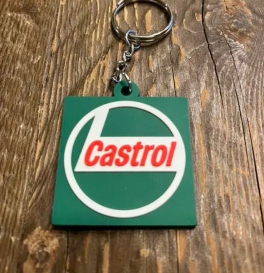 カストロールCastrol ラバーキーホルダーRC020 鬱陶しい